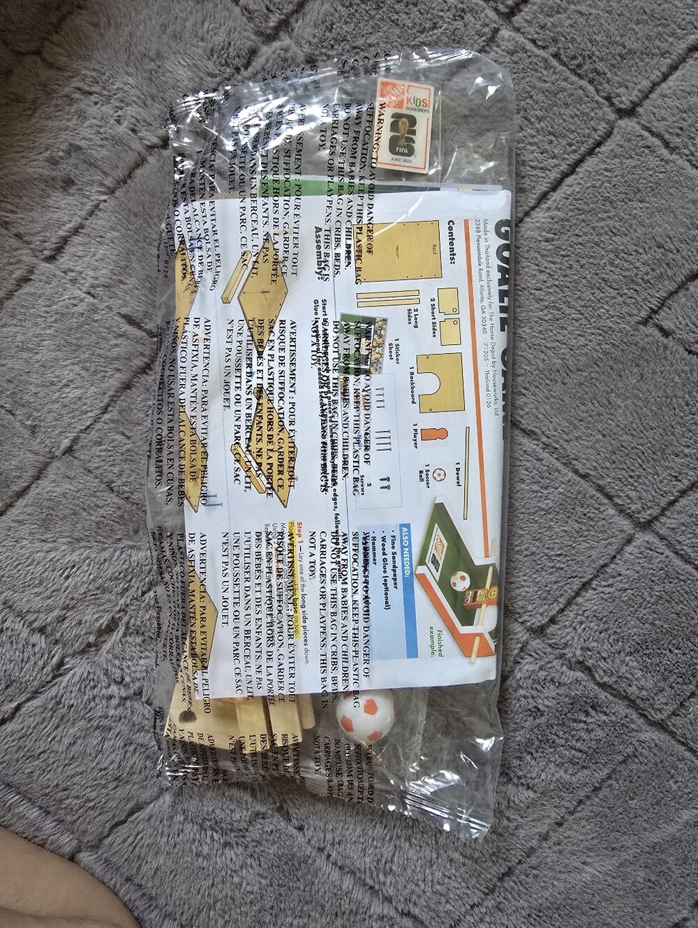Home Depot Kids Build Mini Tabletop Soccer Goalie Game - June 2026